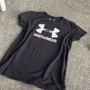 cute black under armor cotton tee shirt